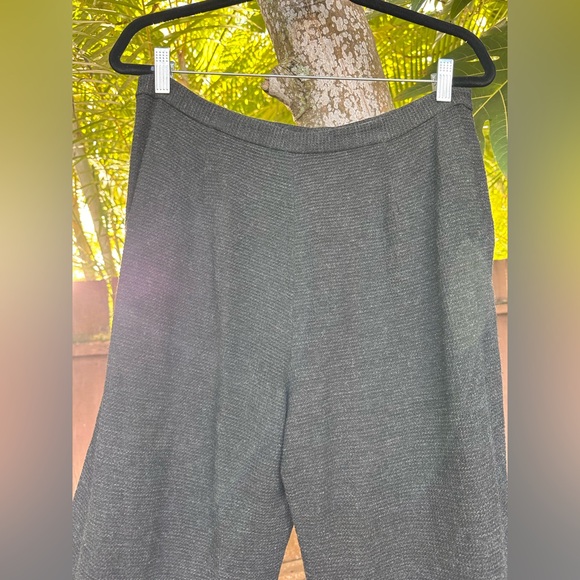 Eileen Fisher Cropped Wool Blend Tweed Pant Size M - Picture 4 of 7